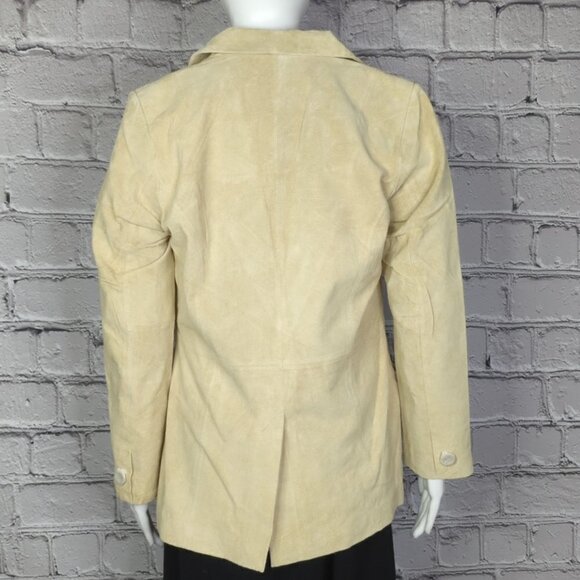 Denim & Co Tan Suede Leather Jacket, Women's Small, NWT - Picture 5 of 12